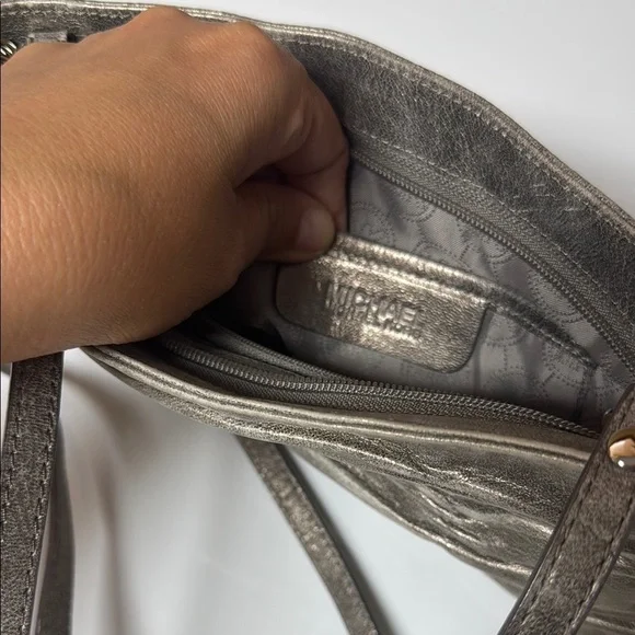 Michael Kors Methalic Clutch Bag - Picture 5 of 11